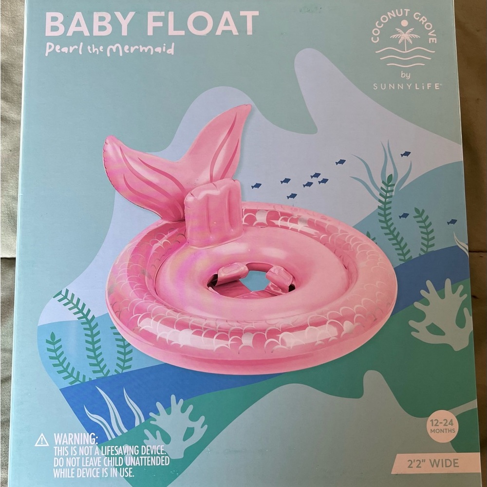 Sunnylife Pink Mermaid Baby Float, NIB